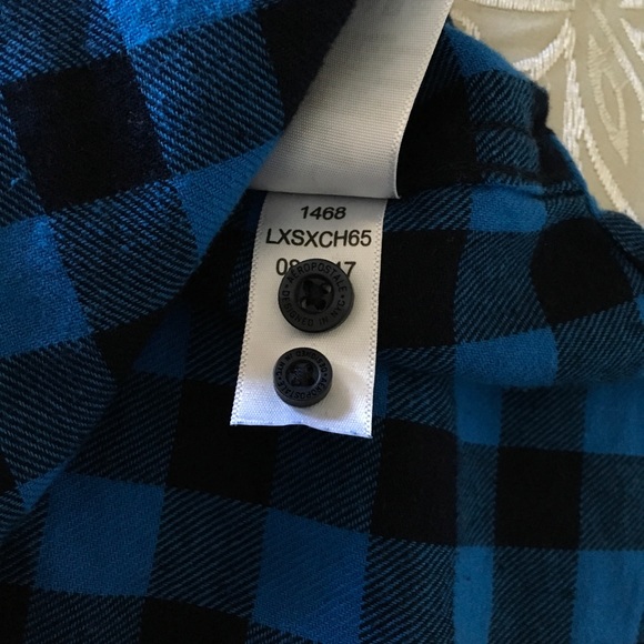 Aeropostale Plaid Shirt Large - Picture 5 of 7